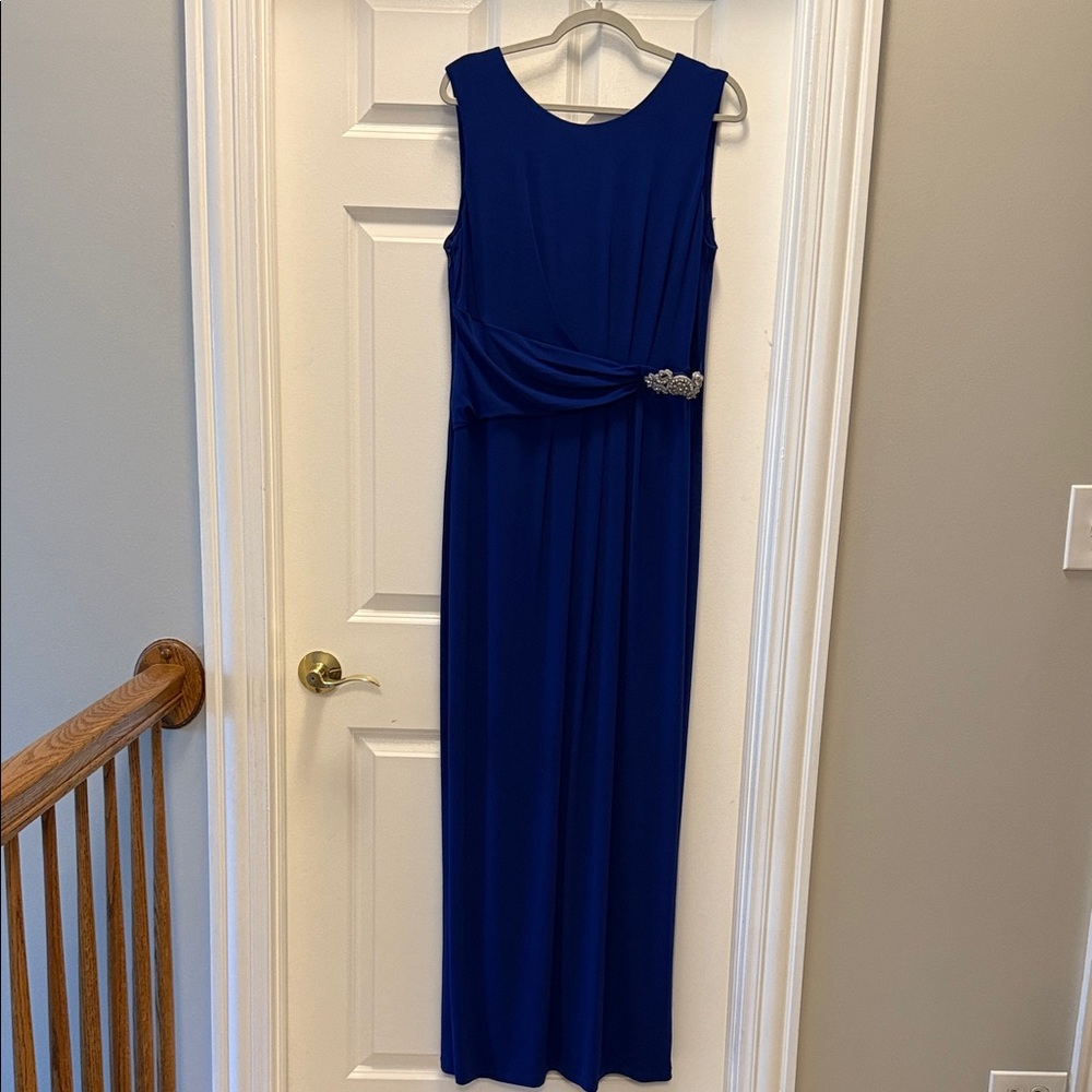 Ellen Tracy Elegant Blue Maxi Dress